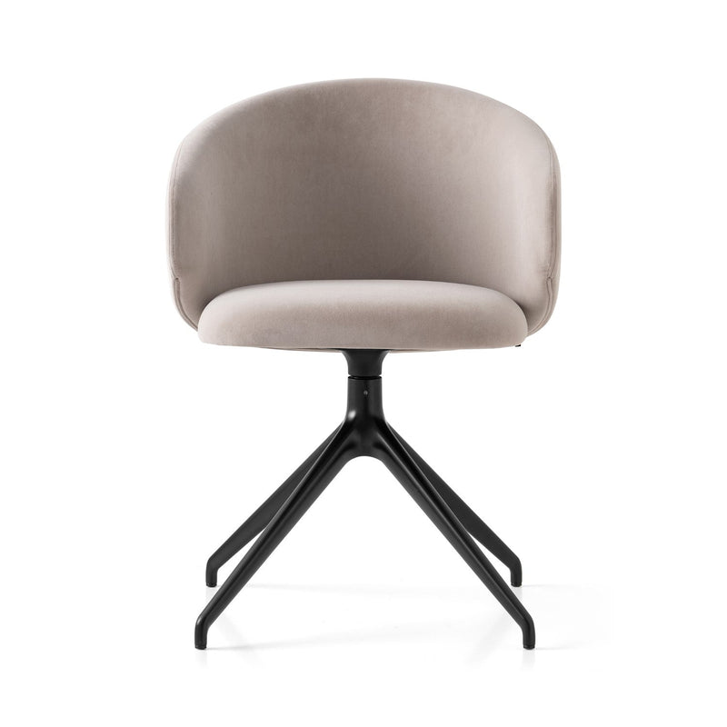 media image for tuka black aluminum swivel chair by connubia cb2127000015slb00000000 22 238