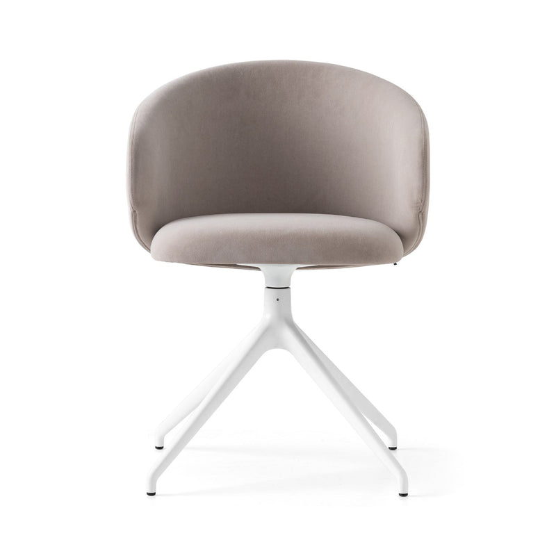 media image for tuka optic white aluminum swivel chair by connubia cb2127000094slb00000000 22 28