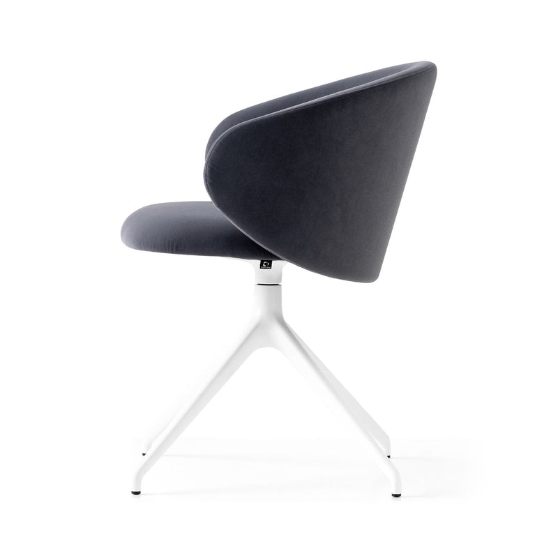 media image for tuka optic white aluminum swivel chair by connubia cb2127000094slb00000000 15 241