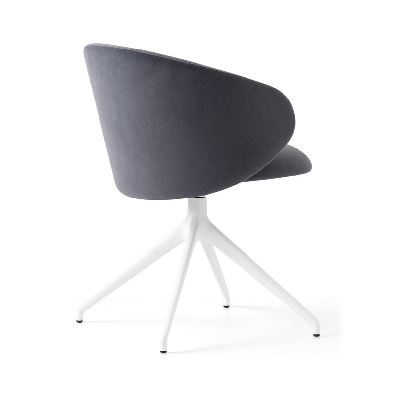 media image for tuka optic white aluminum swivel chair by connubia cb2127000094slb00000000 16 248