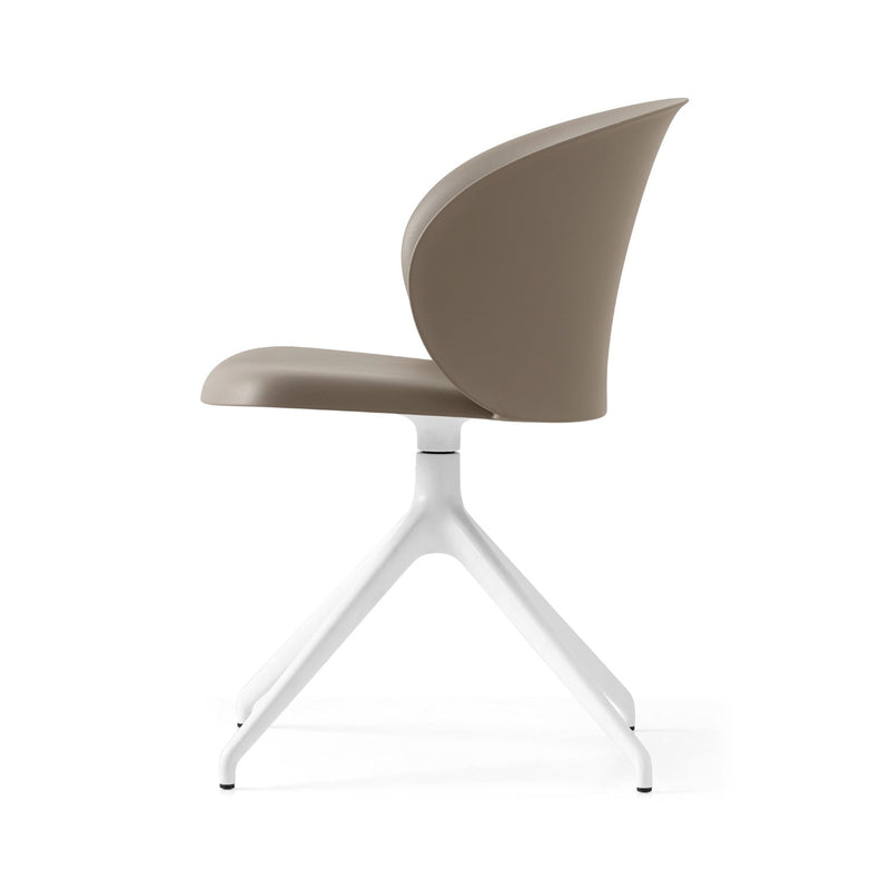 media image for tuka optic white aluminum swivel chair by connubia cb2127000094slb00000000 91 267