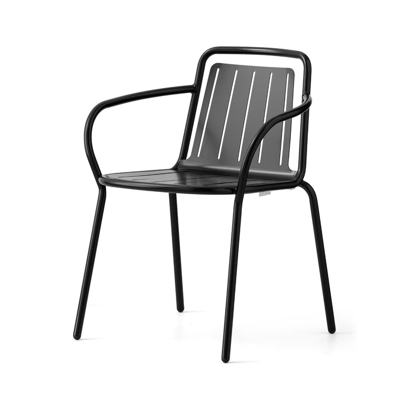 media image for easy matt black metal armchair by connubia cb213201001501500000000 1 20