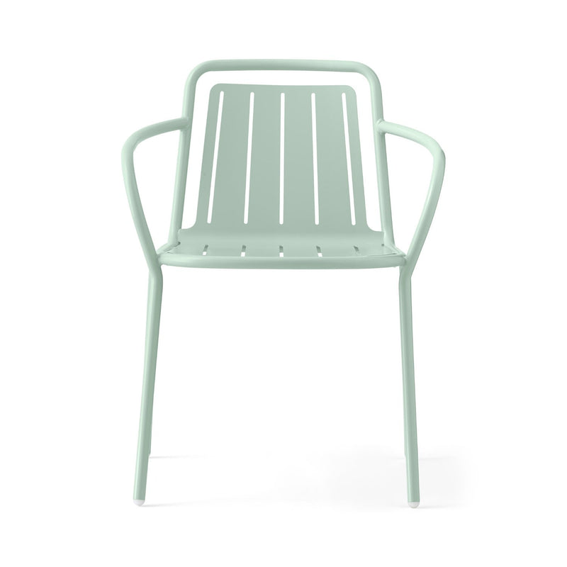 media image for easy matt thyme green metal armchair by connubia cb213201008l08l00000000 2 264