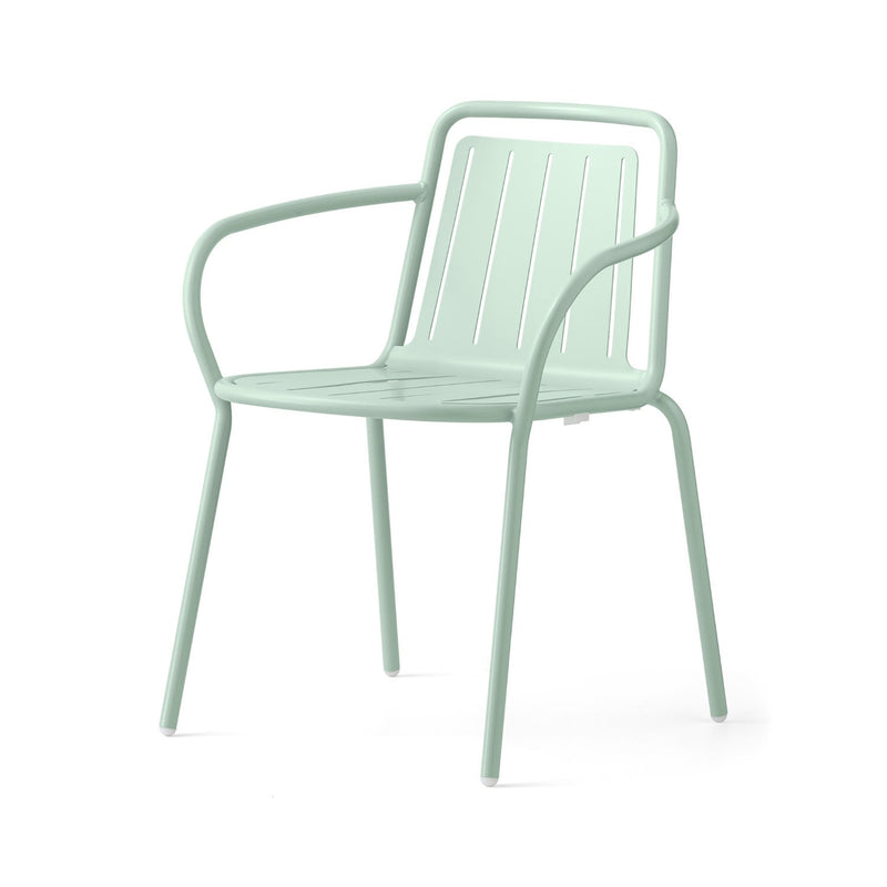 media image for easy matt thyme green metal armchair by connubia cb213201008l08l00000000 1 235