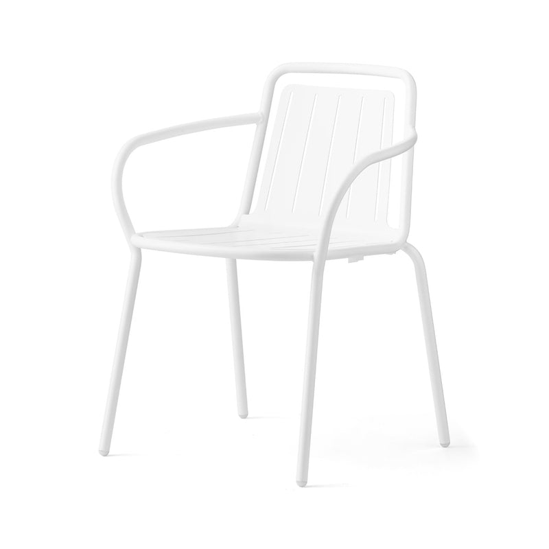 media image for easy matt optic white metal armchair by connubia cb213201009409400000000 1 240