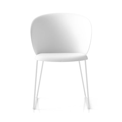 product image for tuka optic white metal chair by connubia cb213400009401500000000 30 34