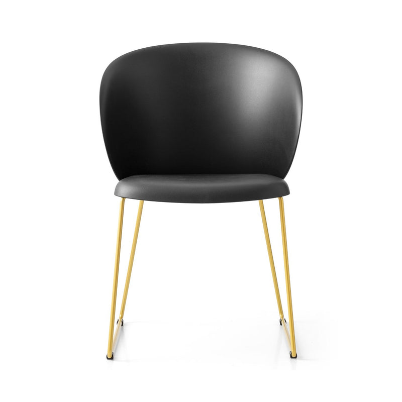 media image for tuka painted brass metal chair by connubia cb213400033l01500000000 22 217