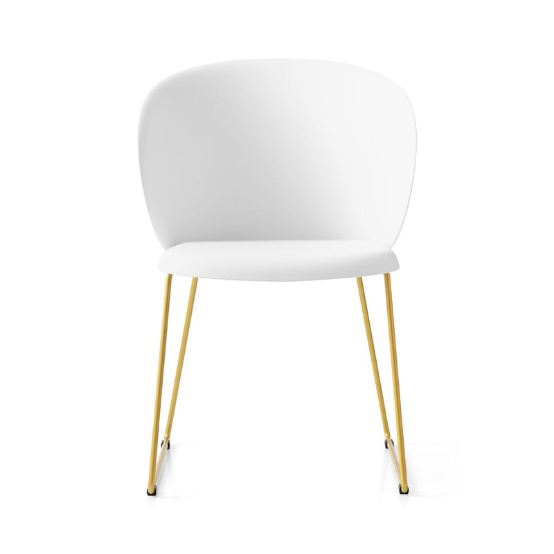 media image for tuka painted brass metal chair by connubia cb213400033l01500000000 30 284