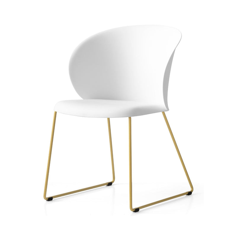 media image for tuka painted brass metal chair by connubia cb213400033l01500000000 29 211