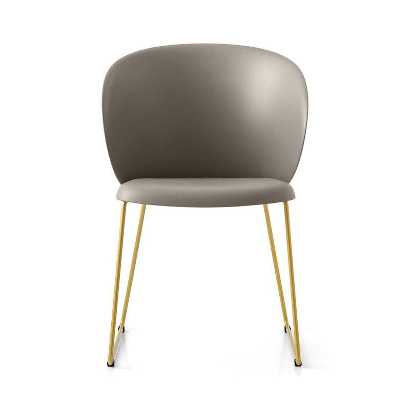 media image for tuka painted brass metal chair by connubia cb213400033l01500000000 34 217