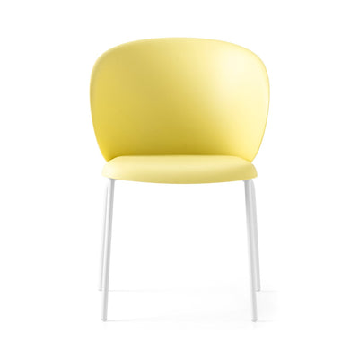 product image for tuka optic white metal chair by connubia cb213400009401500000000 6 25