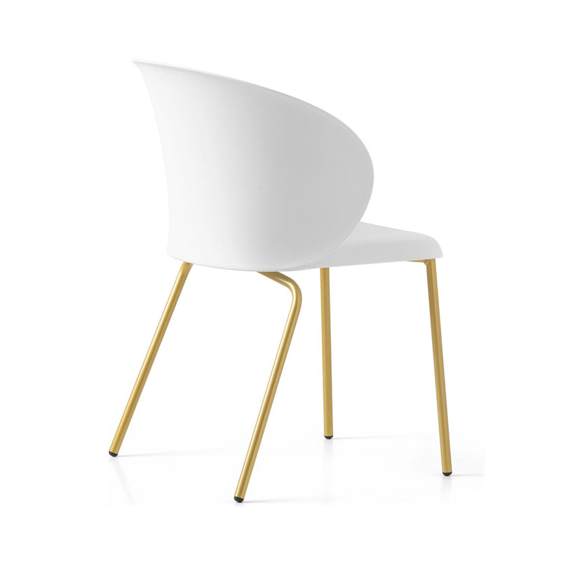 media image for tuka painted brass metal chair by connubia cb213400033l01500000000 12 290