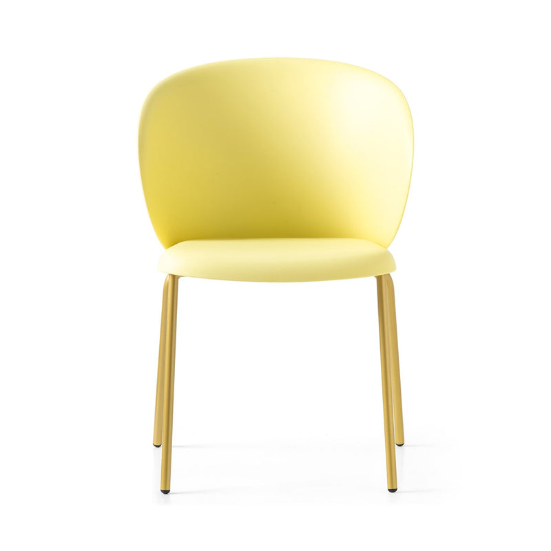 media image for tuka painted brass metal chair by connubia cb213400033l01500000000 6 244