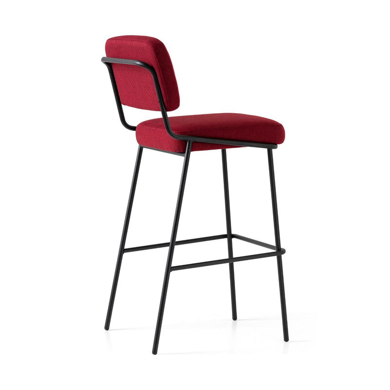 media image for sixty black metal bar stool by connubia cb2140000015slb00000000 8 236