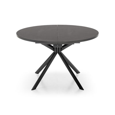 product image for giove black metal round extending table by connubia cb473900118w01501500000 7 7