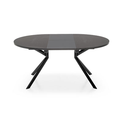 product image for giove black metal round extending table by connubia cb473900118w01501500000 8 25