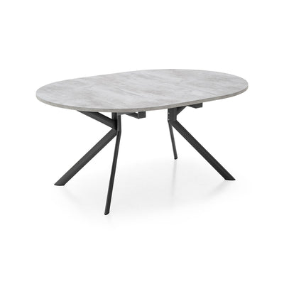 product image for giove black metal round extending table by connubia cb473900118w01501500000 2 90