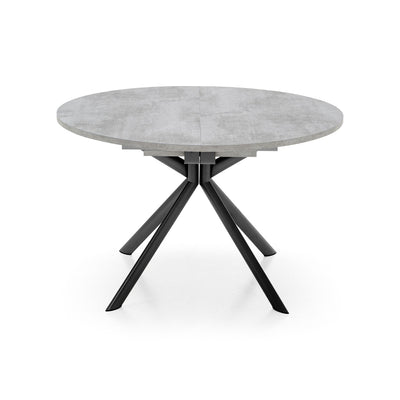 product image for giove black metal round extending table by connubia cb473900118w01501500000 3 15