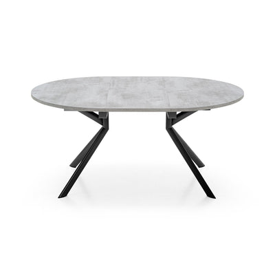 product image for giove black metal round extending table by connubia cb473900118w01501500000 4 37