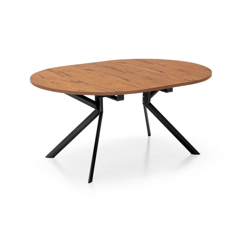 media image for giove black metal round extending table by connubia cb473900118w01501500000 10 22