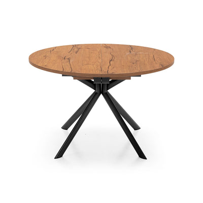 product image for giove black metal round extending table by connubia cb473900118w01501500000 11 90