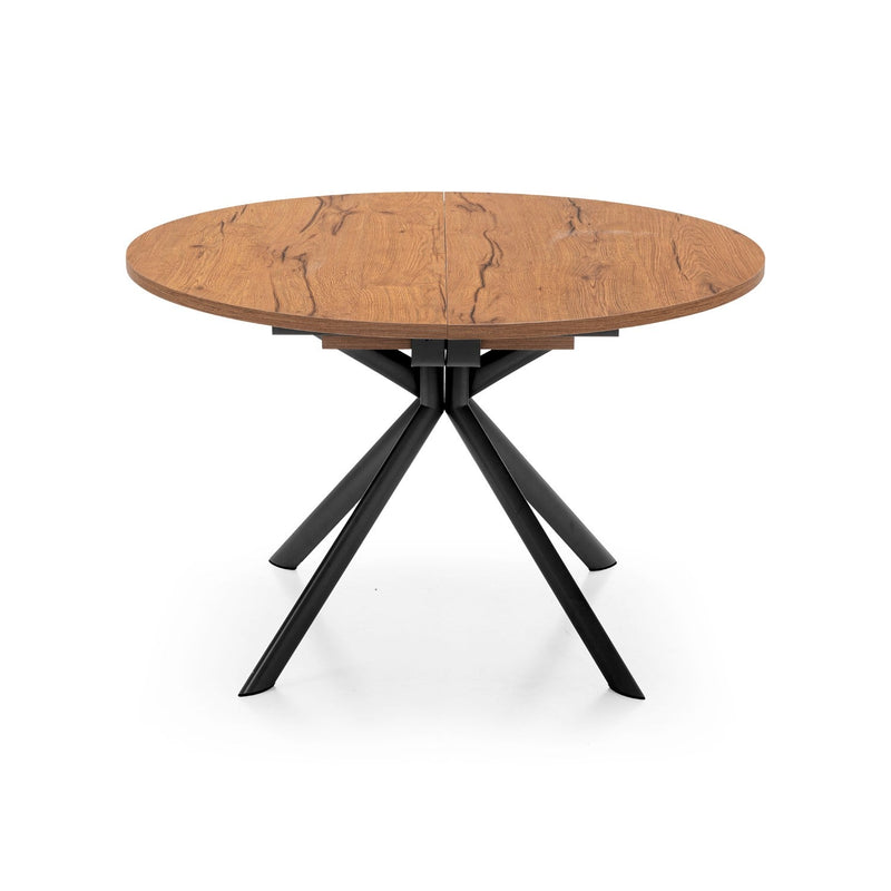 media image for giove black metal round extending table by connubia cb473900118w01501500000 11 285