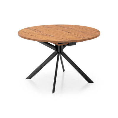 product image for giove black metal round extending table by connubia cb473900118w01501500000 9 15