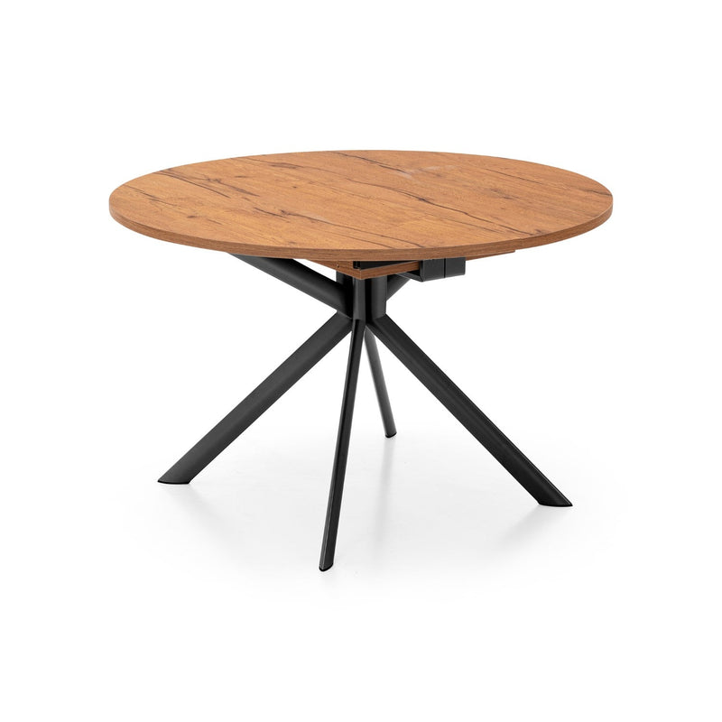 media image for giove black metal round extending table by connubia cb473900118w01501500000 9 296