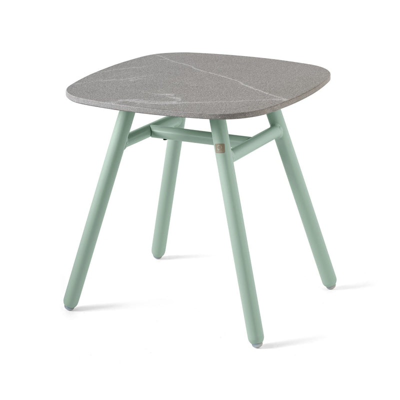 media image for yo matt thyme green aluminum coffee table by connubia cb521501508l22c00000000 6 263