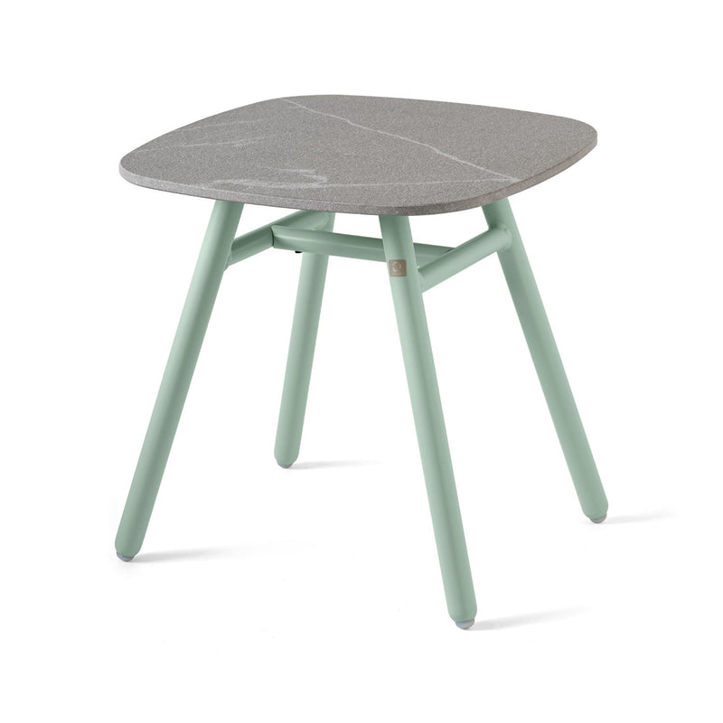 media image for yo matt thyme green aluminum coffee table by connubia cb521501508l22c00000000 6 282