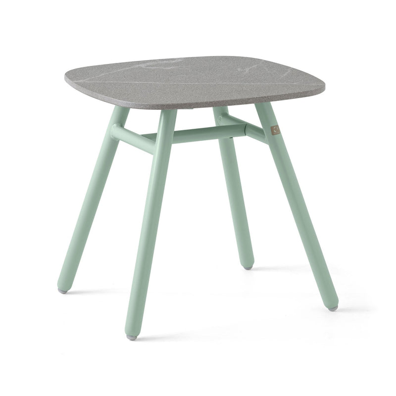 media image for yo matt thyme green aluminum coffee table by connubia cb521501508l22c00000000 4 270