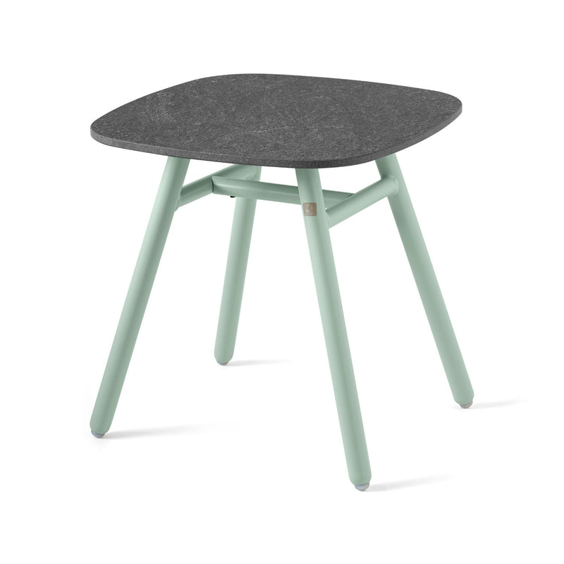 media image for yo matt thyme green aluminum coffee table by connubia cb521501508l22c00000000 3 26
