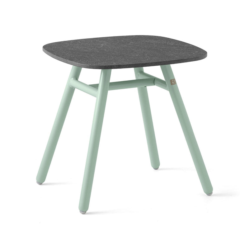 media image for yo matt thyme green aluminum coffee table by connubia cb521501508l22c00000000 1 279