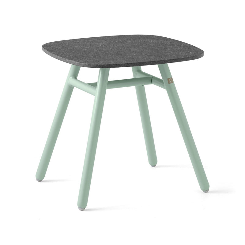 media image for yo matt thyme green aluminum coffee table by connubia cb521501508l22c00000000 1 294