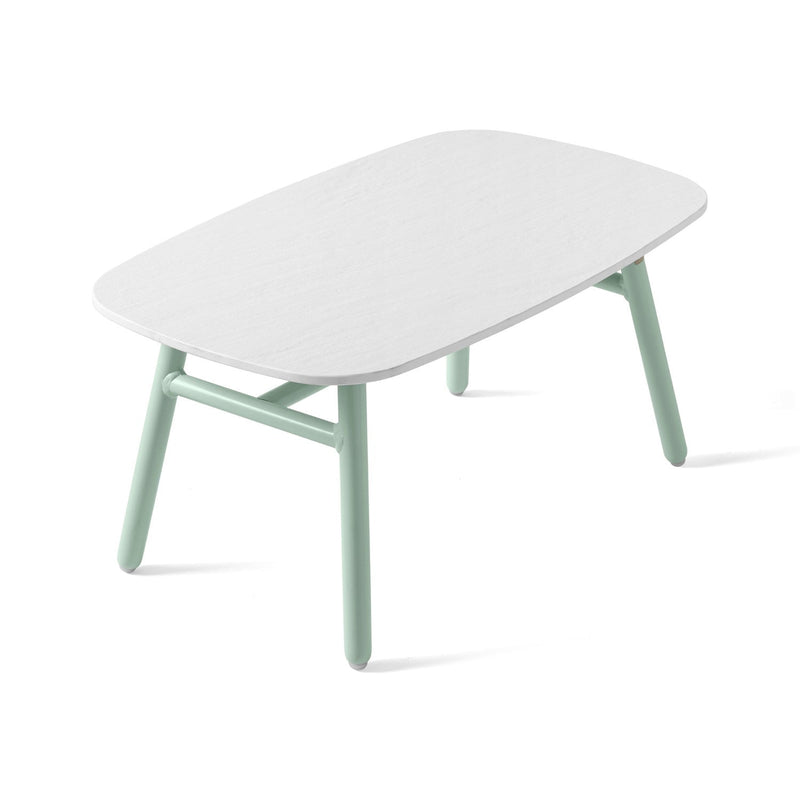 media image for yo matt thyme green aluminum coffee table by connubia cb521501508l22c00000000 24 226