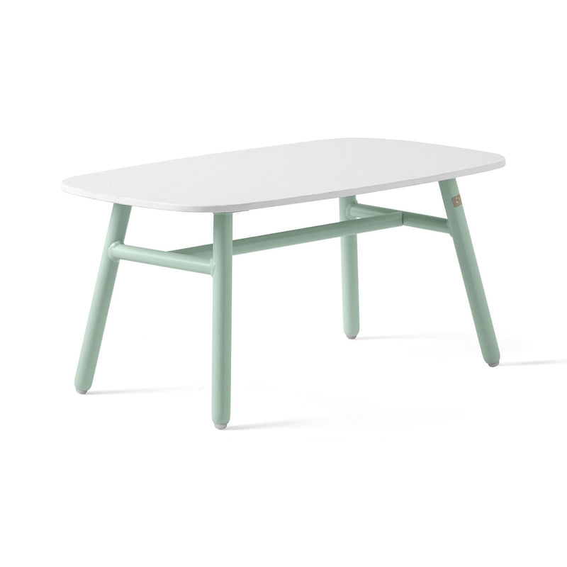 media image for yo matt thyme green aluminum coffee table by connubia cb521501508l22c00000000 22 263