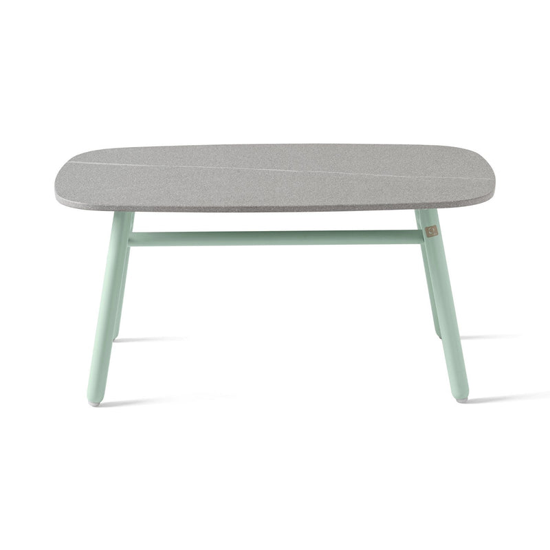 media image for yo matt thyme green aluminum coffee table by connubia cb521501508l22c00000000 17 220