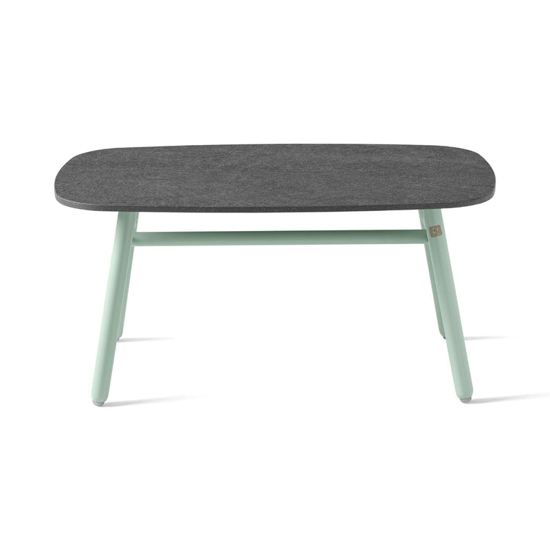 media image for yo matt thyme green aluminum coffee table by connubia cb521501508l22c00000000 14 211
