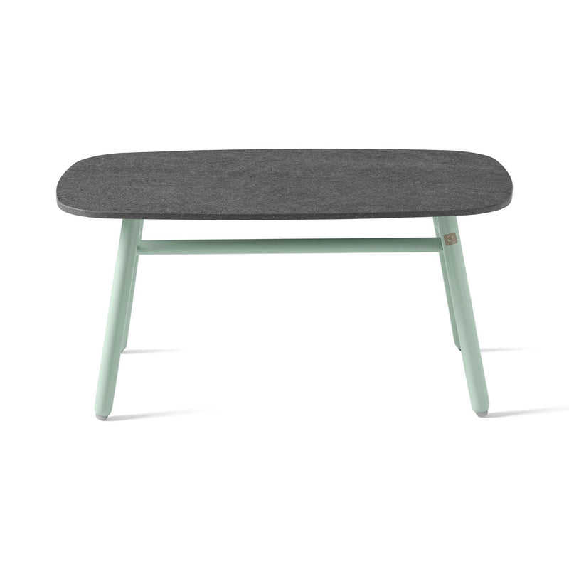 media image for yo matt thyme green aluminum coffee table by connubia cb521501508l22c00000000 14 270