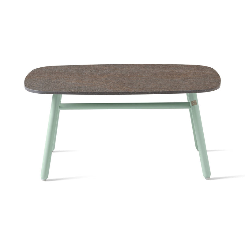 media image for yo matt thyme green aluminum coffee table by connubia cb521501508l22c00000000 20 251