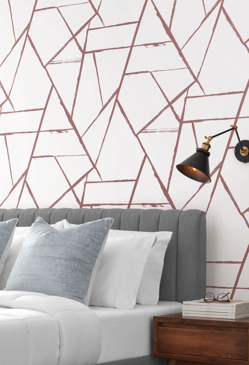 Shop Intersect Spice Red Wallpaper from the Signature Collection ...