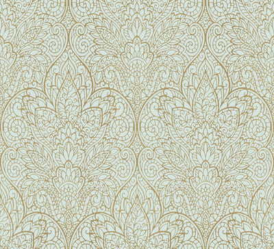 product image of Paradise Blue/Gold Wallpaper from the After Eight Collection by Candice Olson 531