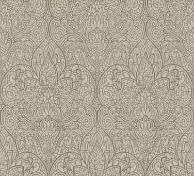 product image of sample paradise taupe copper wallpaper from the after eight collection by candice olson 1 532