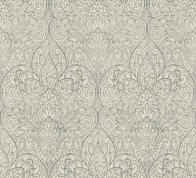 product image for Paradise White/Silver Wallpaper from the After Eight Collection by Candice Olson 90