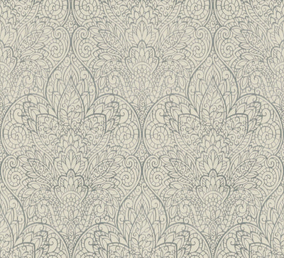 product image of Paradise White/Silver Wallpaper from the After Eight Collection by Candice Olson 51