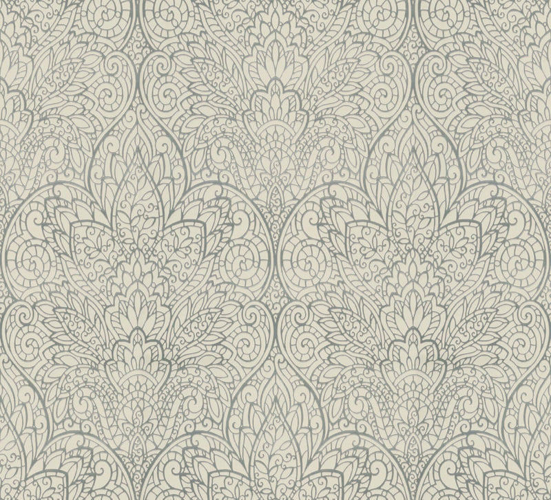 media image for Paradise White/Silver Wallpaper from the After Eight Collection by Candice Olson 236