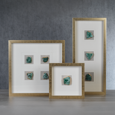 product image for 3 piece gold framed emerald crystal wall decor by zodax ch 5566 2 53