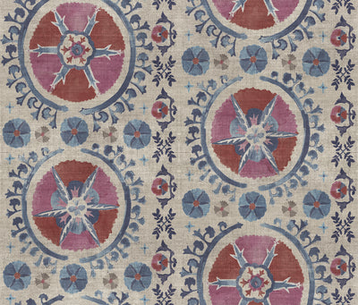 product image for Fleurus Wallpaper in Red/Blue by Christiane Lemieux for York Wallcoverings 21