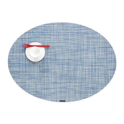 media image for mini basketweave oval placemat by chilewich 100130 002 3 231