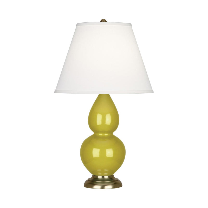 media image for citron glazed ceramic double gourd accent lamp by robert abbey ra ci10 2 243